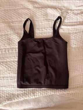 Aerie Brown Women's Square Neck Tank Top